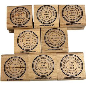 Stampin Up! Circle Of Friendship Rubber Stamp Set